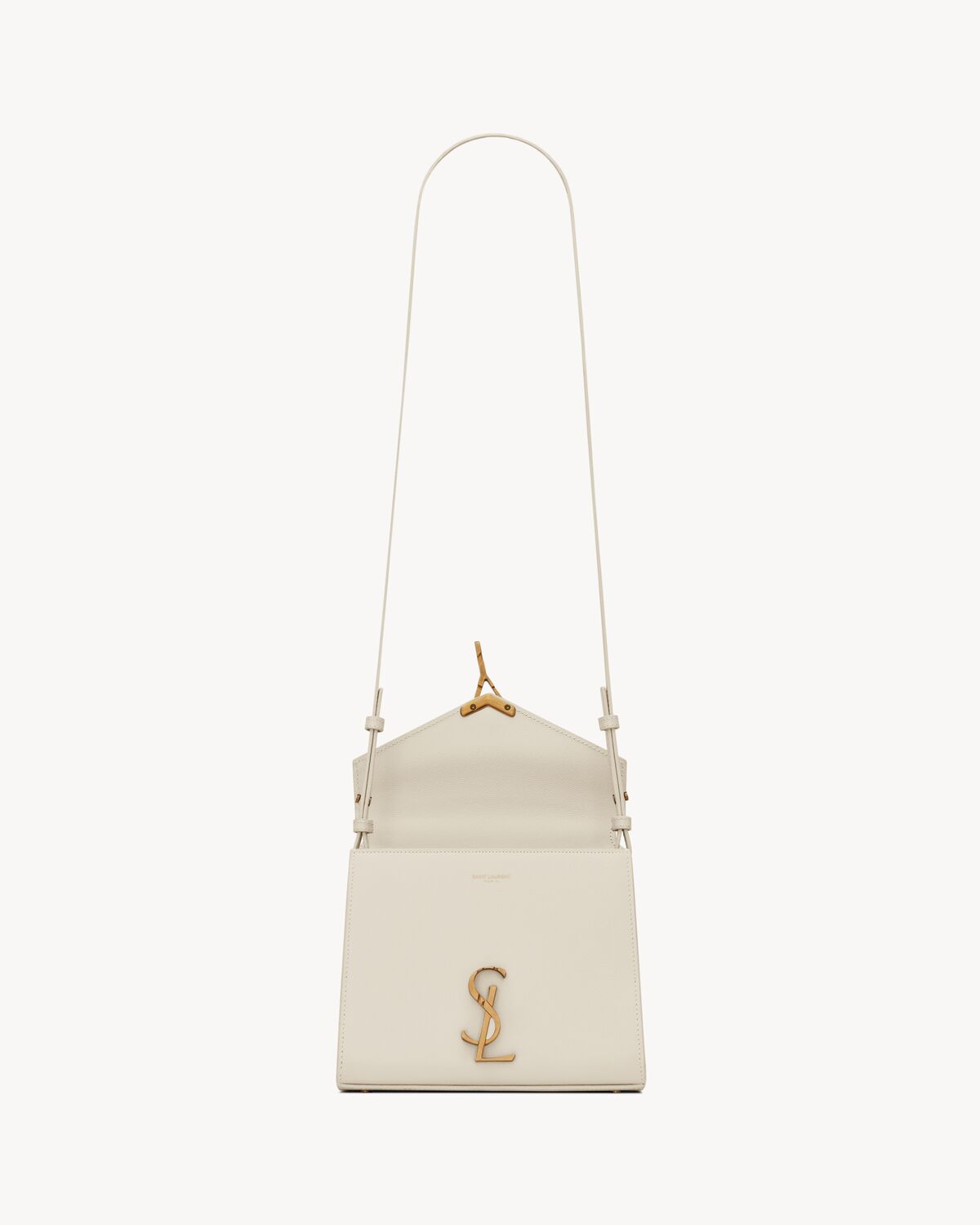 Cassandra Mini Top Handle Bag In Grain De Poudre Embossed Leather - Image 5